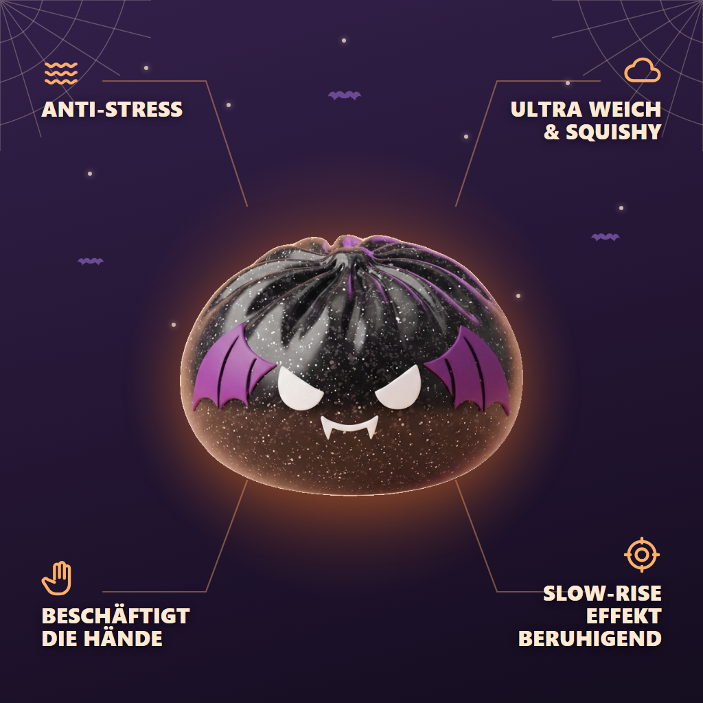 Squishy Dumpling Chauve-Souris Halloween Glitter — seine Vorteile