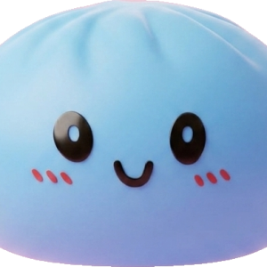 Dumpling Squishy Ozeanblau beim Drücken, weiches Material