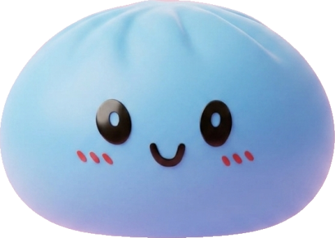 Dumpling Squishy Ozeanblau beim Drücken, weiches Material