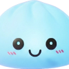 Dumpling Squishy Nachtlicht Blau Aurora beim Drücken, weiches Material