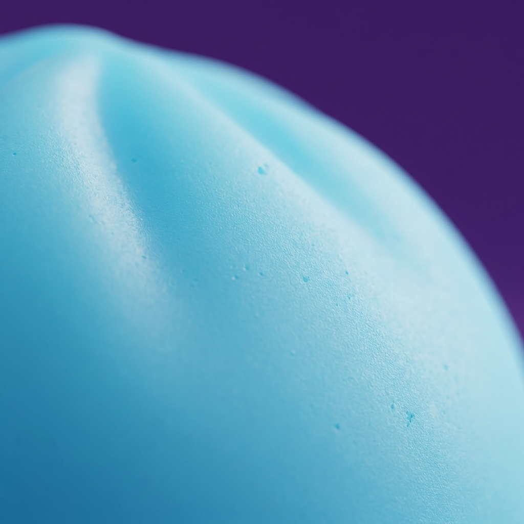Dumpling Squishy Nachtlicht Blau Aurora — Makro-Nahaufnahme der Textur