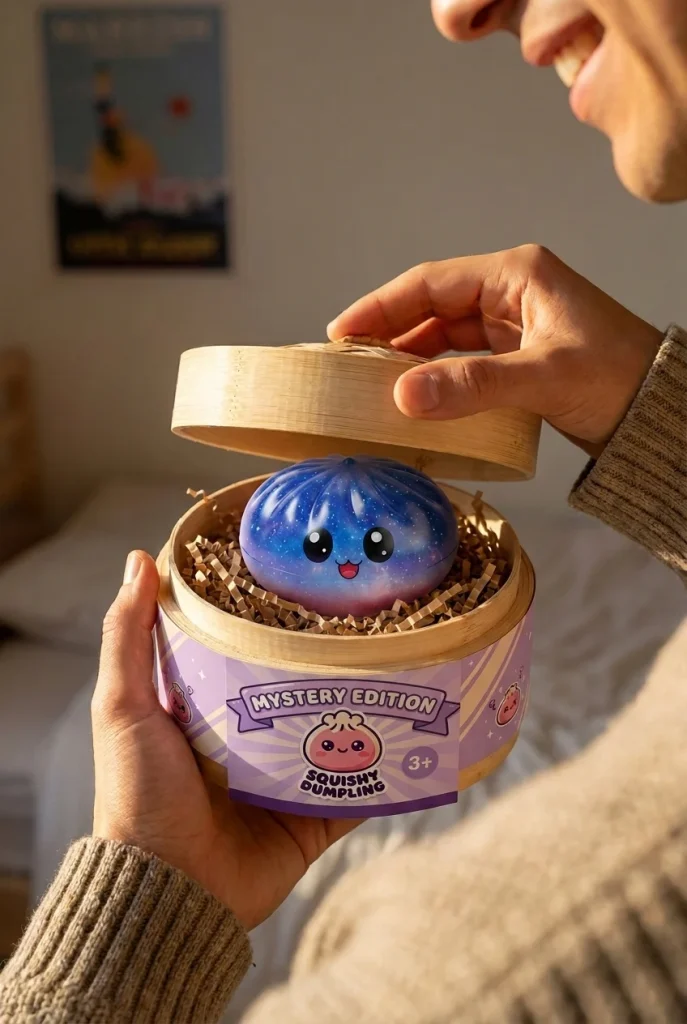 Mystery Dumpling Squishy Charmant Überraschung beim Auspacken