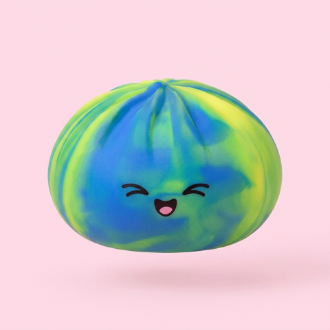 Rainbow Dumpling Squishy Regenbogen-Mystery beim Drücken, weiches Material
