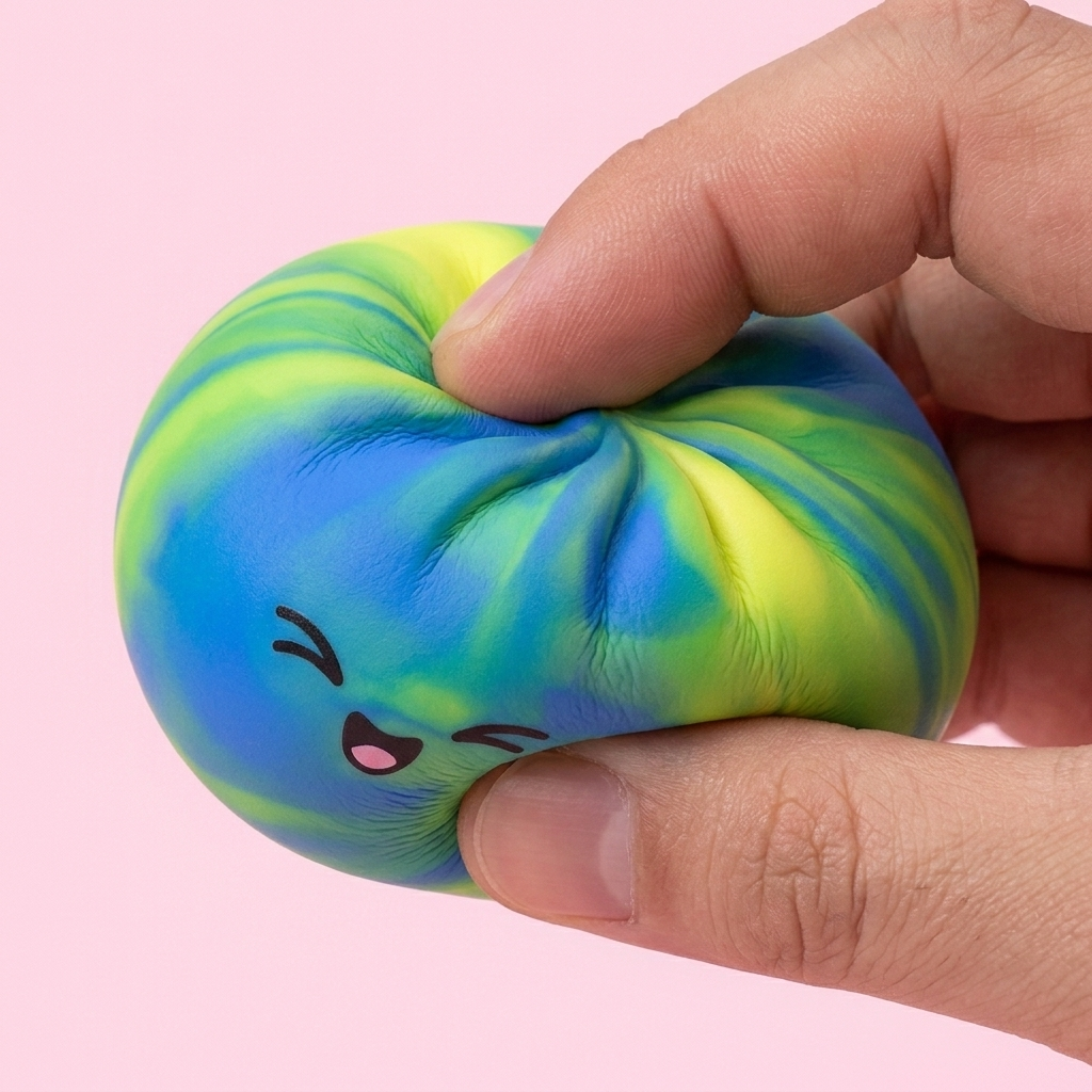 Rainbow Dumpling Squishy Regenbogen-Mystery — slow-rise Effekt, der Schaum federt langsam zurück