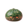 Dumpling Squishy Glitter Smaragdgrün beim Drücken, weiches Material