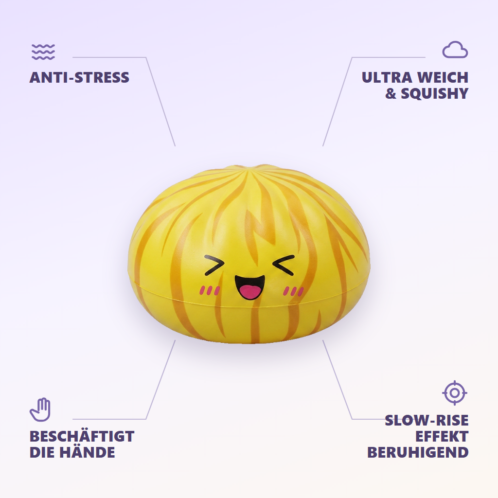 Dumpling Squishy Bun Mystery mit Bambuskorb — seine Vorteile