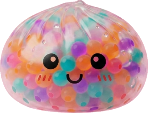 Squishy Dumpling Bunt Soft Bubbles Design beim Drücken, weiches Material