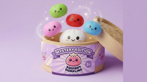 Squishy Dumpling Mystery Box Überraschung beim Drücken, weiches Material