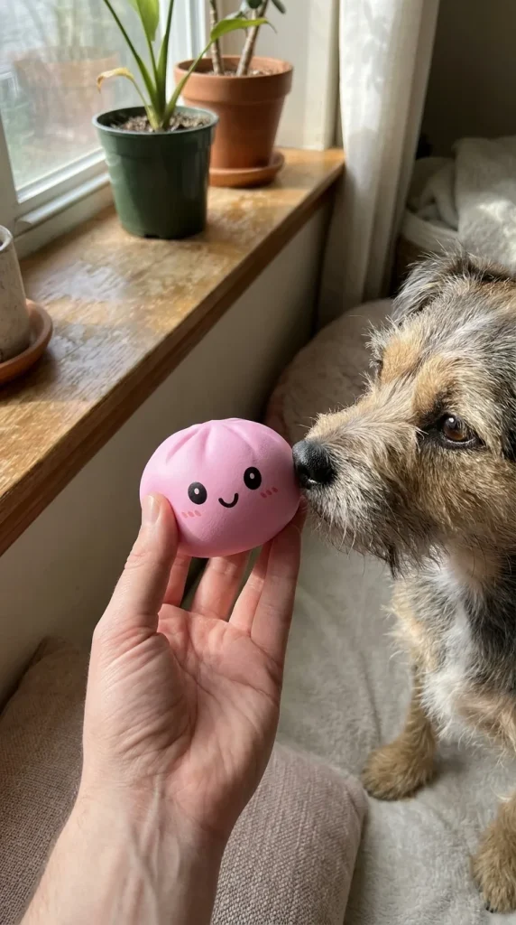 Squishy Dumpling Mystery Box Überraschung mit einem Kuscheltier