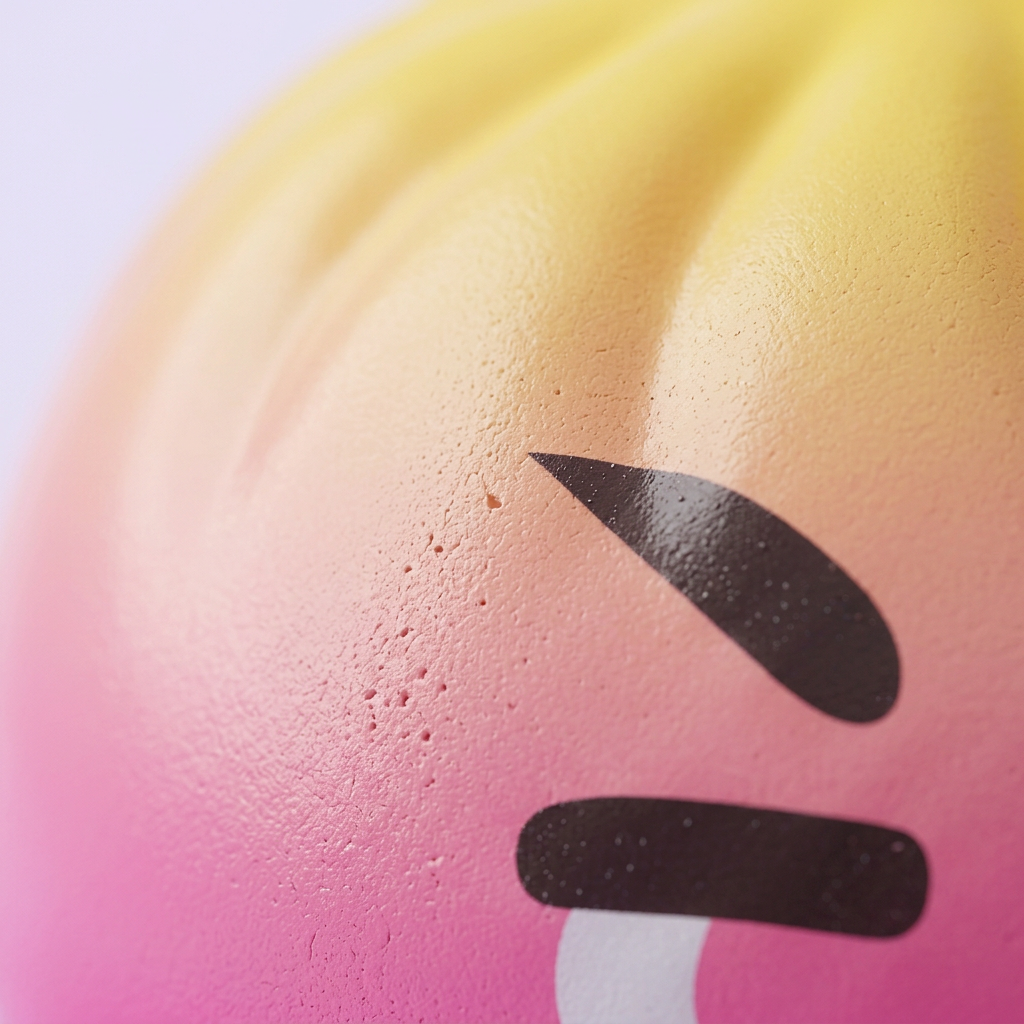 Dumpling Squishy Mystery Bun Überraschung — Makro-Nahaufnahme der Textur