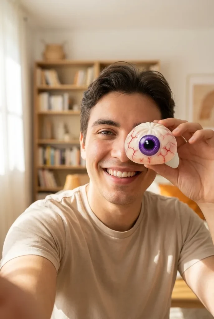 Dumpling Squishy Auge Halloween Gruselig im Alltag