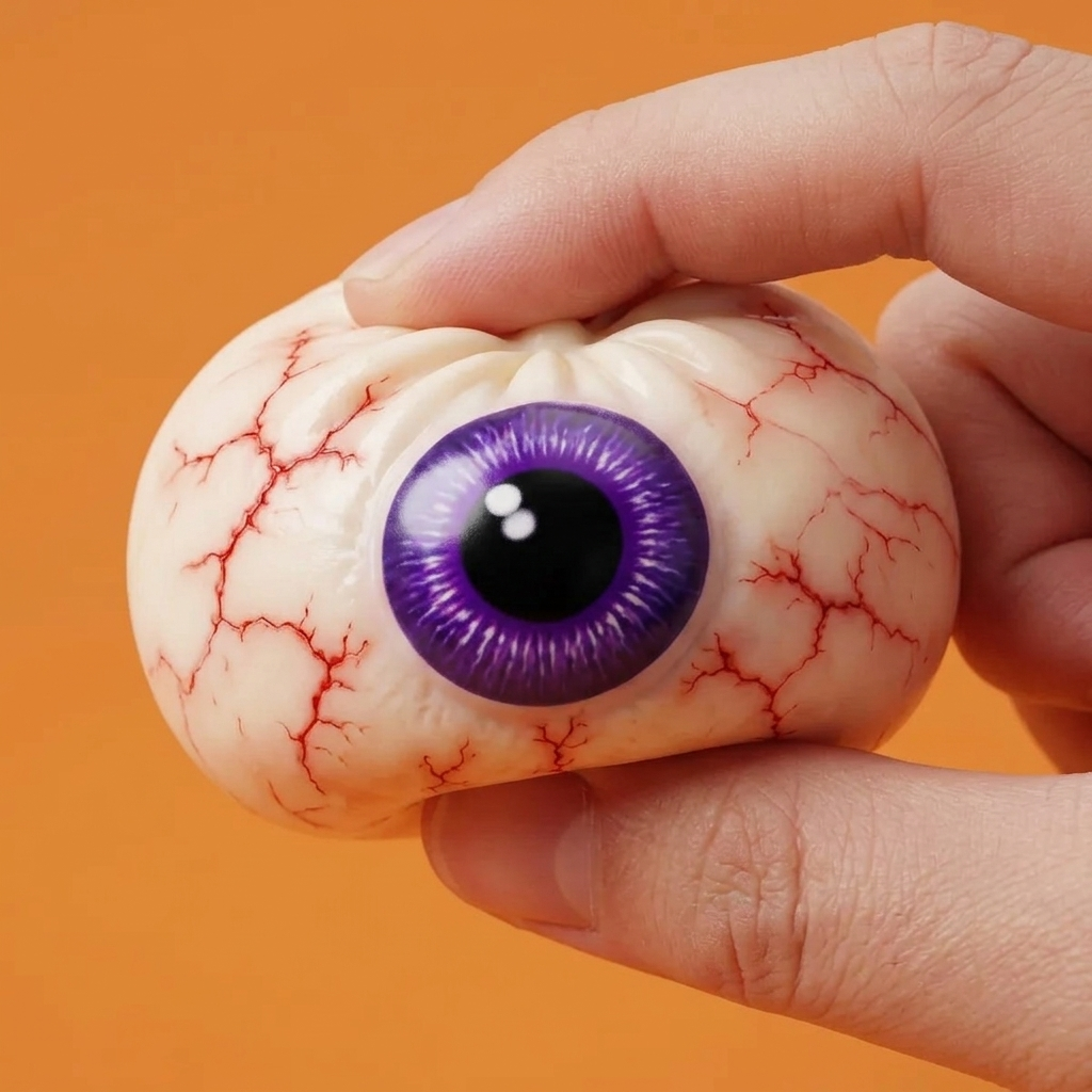 Dumpling Squishy Auge Halloween Gruselig — slow-rise Effekt, der Schaum federt langsam zurück