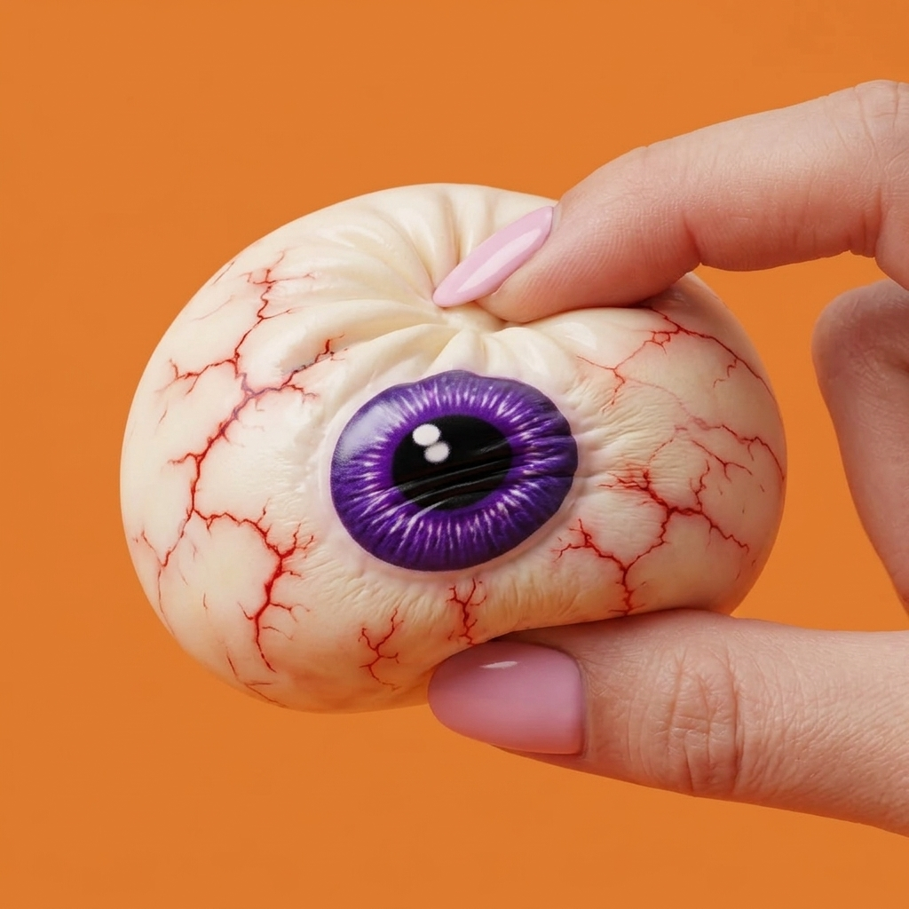 Dumpling Squishy Auge Halloween Gruselig beim Drücken, weiches Material