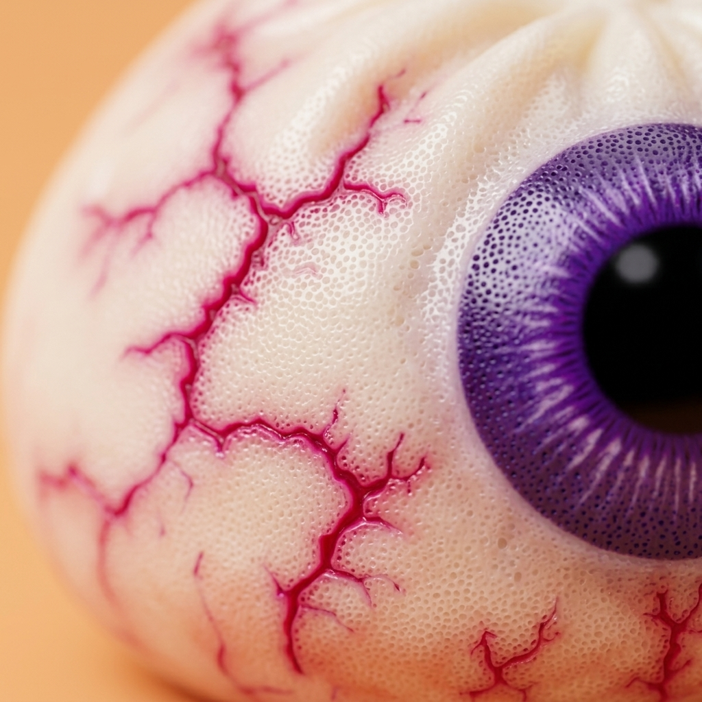 Dumpling Squishy Auge Halloween Gruselig — Makro-Nahaufnahme der Textur