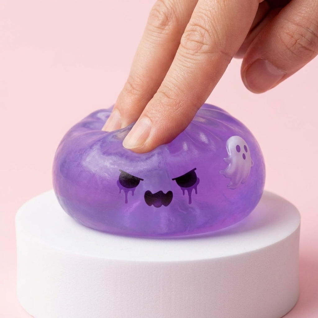 Squishy Dumpling Geist Boo beim Drücken, weiches Material