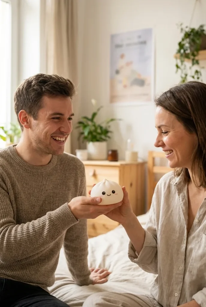 Giant Dumpling Squishy XXL Plüschkissen als Geschenkidee