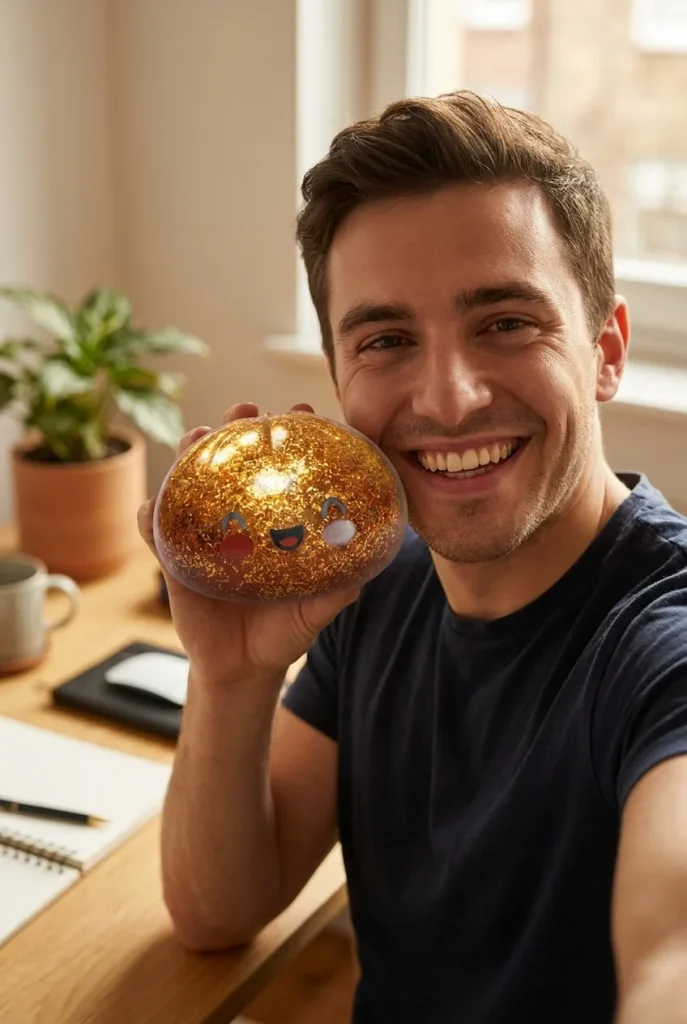 Dumpling Squishy Glitter Or Gold – Einzigartiges Schatzstück im Alltag