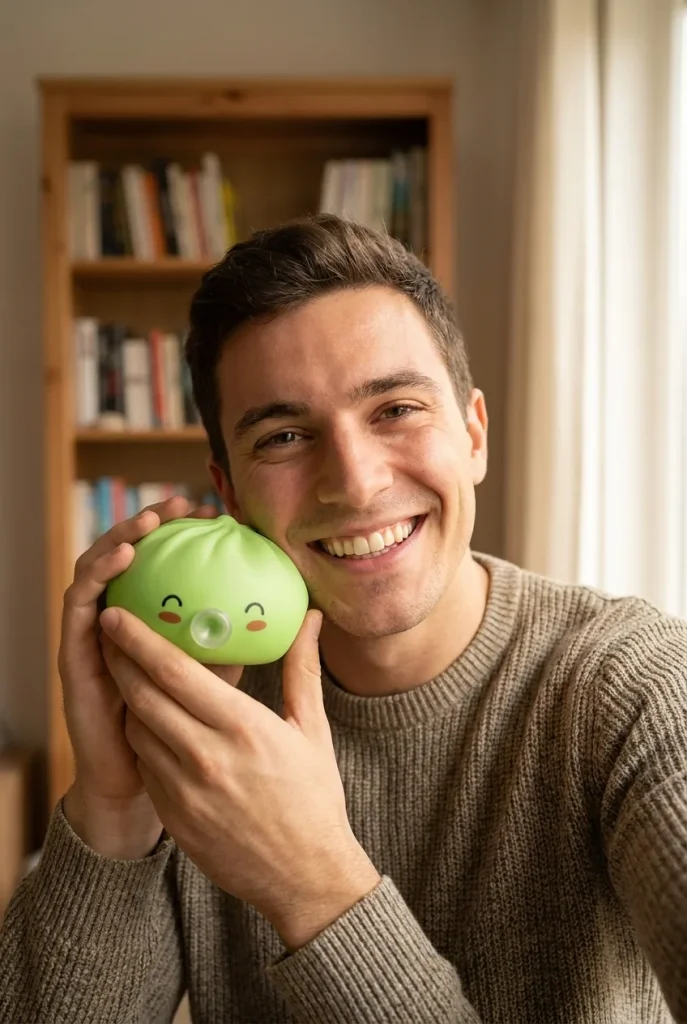 Dumpling Squishy Matcha Grün Rare Blow im Alltag