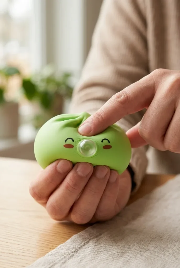 Dumpling Squishy Matcha Grün Rare Blow beim Drücken