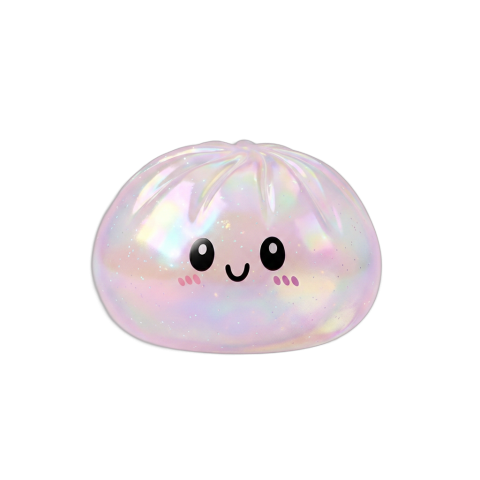 Dumpling Squishy Holographique Regenbogenschimmer beim Drücken, weiches Material