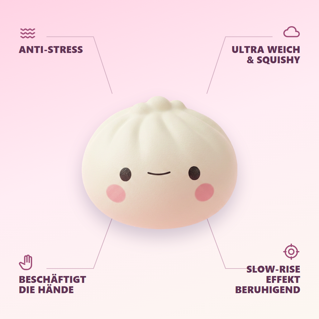 Dumpling Squishy Blind Box Set – 12x Mystery Kawaii — seine Vorteile