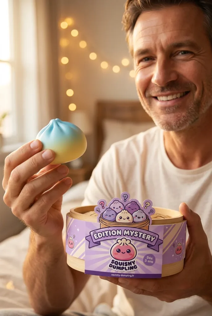 Dumpling Squishy Blind Box Set – 12x Mystery Kawaii mit seiner Box