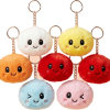 Dumpling Squishy Schlüsselanhänger 6er Mystery-Set beim Drücken, weiches Material