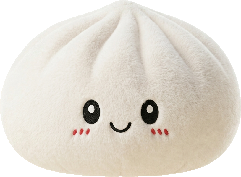 Squishy Dumpling Big – XXL Kuschelkissen 25 cm beim Drücken, weiches Material