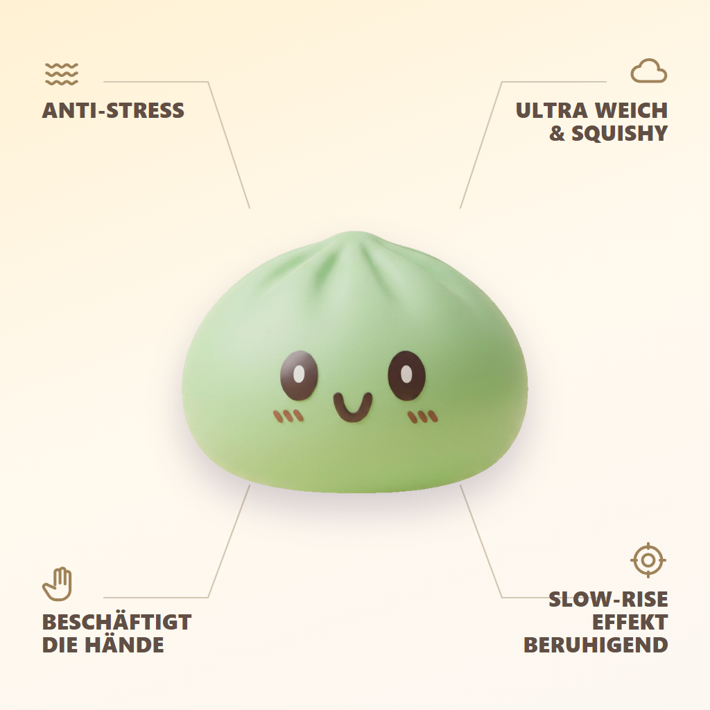 Green Dumpling Squishy Jumbo XXL — seine Vorteile