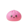 XXL Dumpling Squishy Rosa beim Drücken, weiches Material