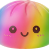 Rainbow Dumpling Squishy XXL Regenbogen-Riese beim Drücken, weiches Material