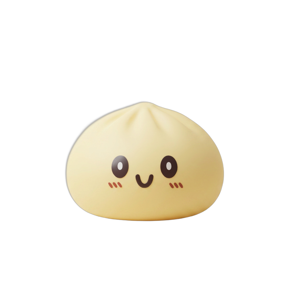 Squishy Dumpling Gelb Gigant XXL beim Drücken, weiches Material