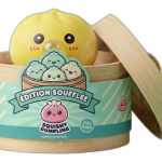 Die Soufflés — Squishy Dumpling in seiner Bambusoptik-Dämpfkörbchen-Box
