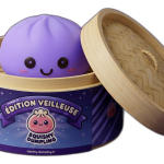 Die Nachtlichter — Squishy Dumpling in seiner Bambusoptik-Dämpfkörbchen-Box