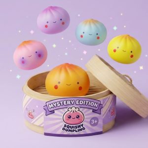 Dumpling Squishy Blind Box Mini – 24er Mystery Set beim Drücken, weiches Material