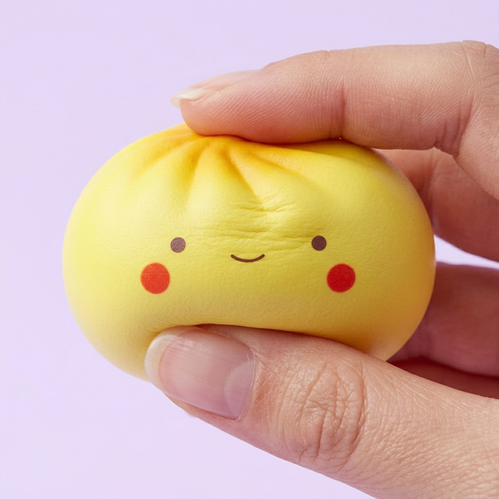 Dumpling Squishy Blind Box Mini – 24er Mystery Set — slow-rise Effekt, der Schaum federt langsam zurück