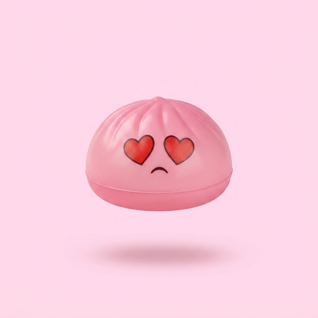 Mini Dumpling Squishy Kawaii Mystery-Set beim Drücken, weiches Material