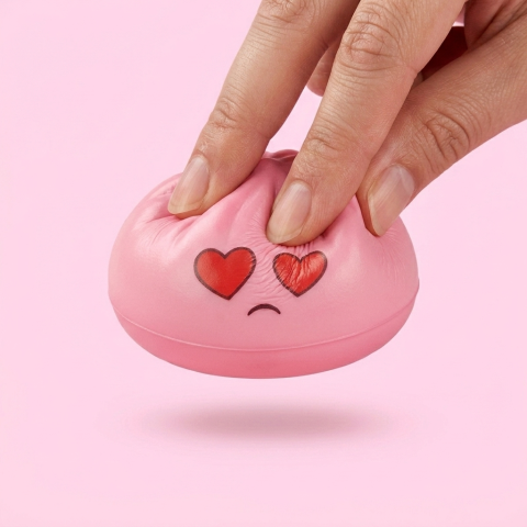 Mini Dumpling Squishy Kawaii Mystery-Set beim Drücken, weiches Material