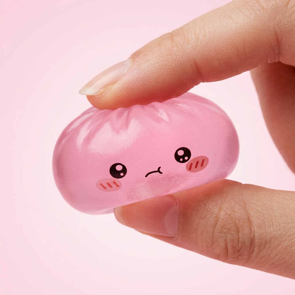 Mini Dumpling Squishy Zucker-Set — slow-rise Effekt, der Schaum federt langsam zurück