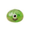 Squishy Dumpling Monster Halloween Glitter Grün beim Drücken, weiches Material