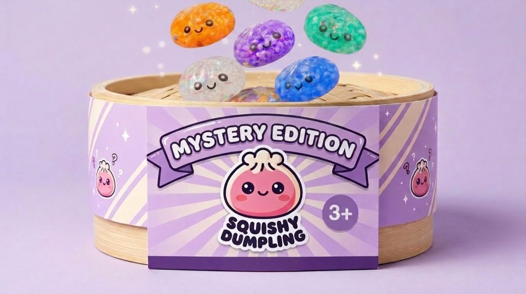 Mystery Dumpling Squishy Bubble Sanft beim Drücken, weiches Material