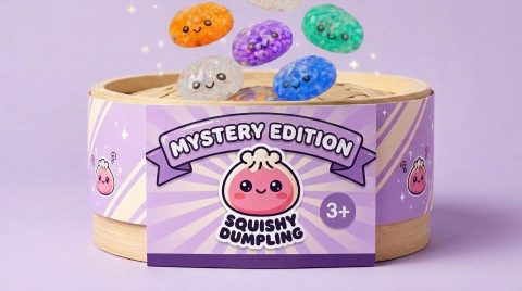 Mystery Dumpling Squishy Bubble Sanft beim Drücken, weiches Material