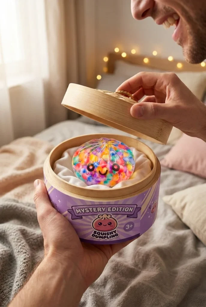 Mystery Dumpling Squishy Bubble Sanft beim Auspacken