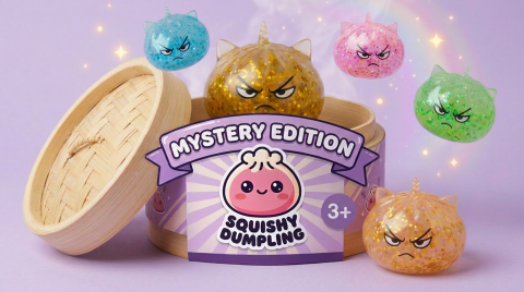 Glitter Dumpling Squishy Rare Einhorn-Zauber beim Drücken, weiches Material