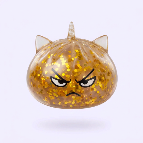 Glitter Dumpling Squishy Rare Einhorn-Zauber beim Drücken, weiches Material