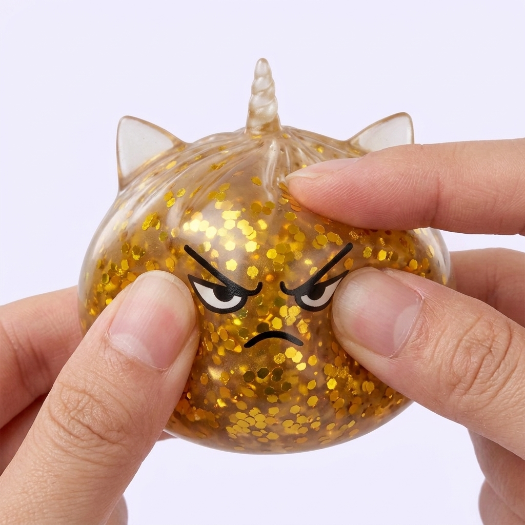 Glitter Dumpling Squishy Rare Einhorn-Zauber — slow-rise Effekt, der Schaum federt langsam zurück