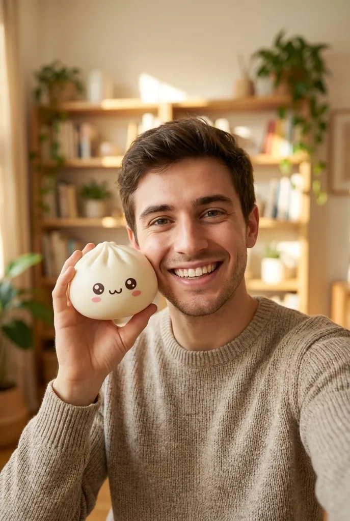 Mystery Dumpling Squishy Überraschungsbox im Alltag