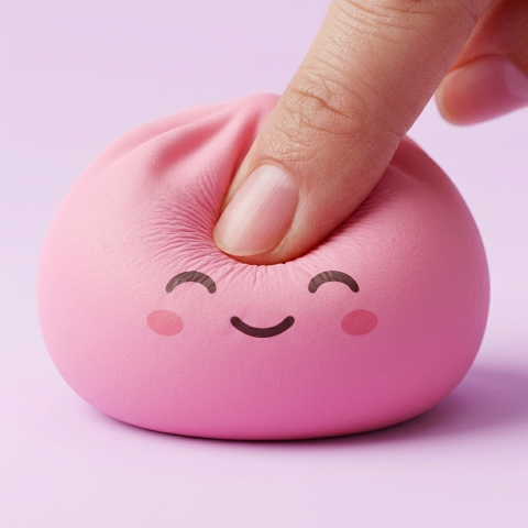 Mystery Dumpling Squishy Überraschungsbox beim Drücken, weiches Material