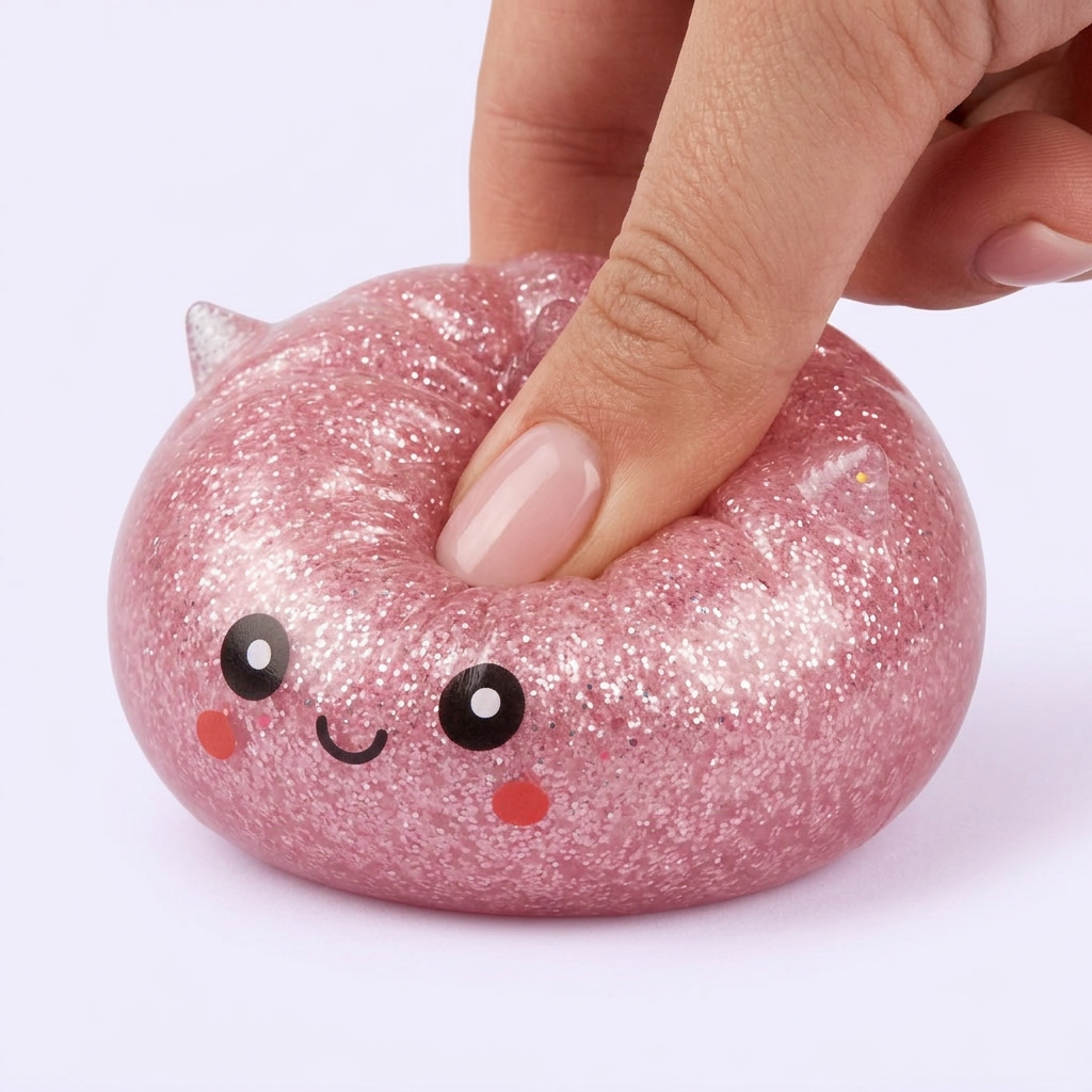 Mystery Dumpling Squishy Glitter Einhorn — slow-rise Effekt, der Schaum federt langsam zurück