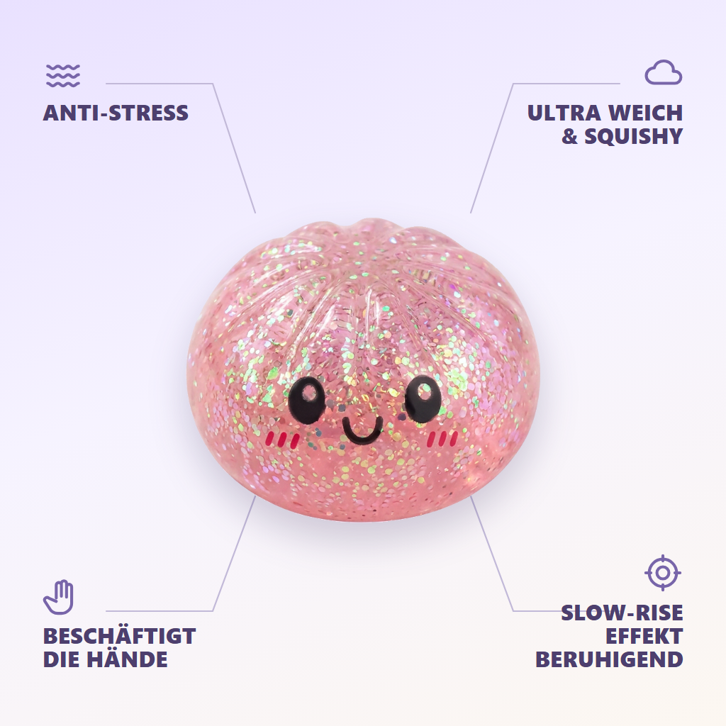 Dumplings Squishy Glitter Surprise Mystery — seine Vorteile